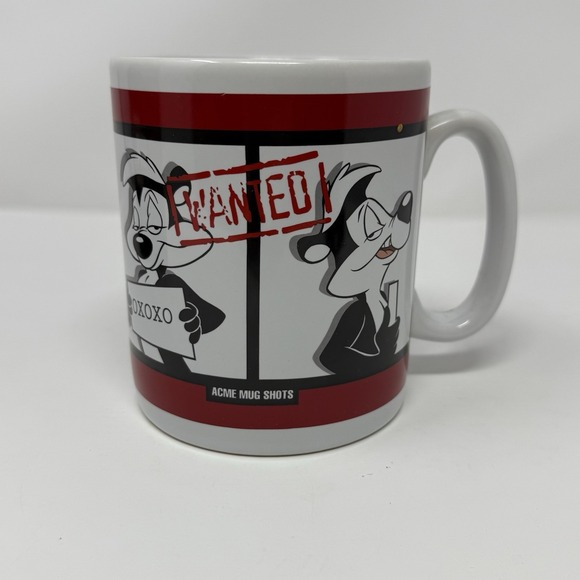 Warner Bros. Other - VINTAGE WARNER BROS. STUDIO STORE PEPE LE PEW JUMBO 30 OZ MUG SKUNK WANTED XOXOX